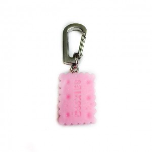 roze koekje sleutelhanger